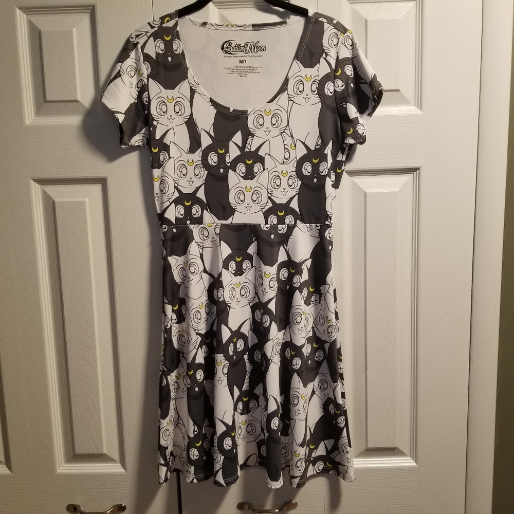 Sailor Moon Dress by Hot Topic with Cats